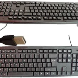 ANJO Wired USB Keyboard-LED Mouse-Mouse Pad-2.0 USB Hub-2 in 1 OTG C & Micro-LED Combo Set image 2