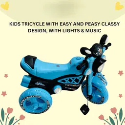 smallfoottoys Bullet Theme Tricycle for kids with Light and Sound, Capacity 30 Kg BULLET01 Tricycle image 3
