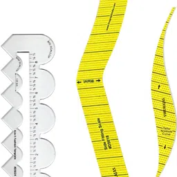 vikurajas Tailores Sleeve Curve Scale Side Fitting Scale and Scallop scale Ruler-picture-10
