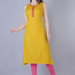 jai kurties Women Solid Viscose Rayon Flared Kurta-picture-26