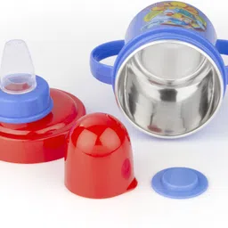 miss & chief Stainless Steel Plastic Baby Spout Sipper Cup for Kids Age 3-18 Months-(250ml)-picture-16