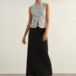 Trendyol Mock Collar Pure Acrylic Front-Open Sweater image 5