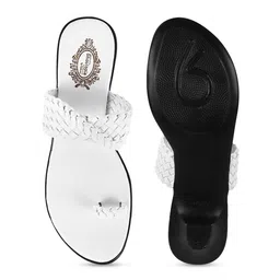 Shoetopia Braided One Toe Block Heels image 4