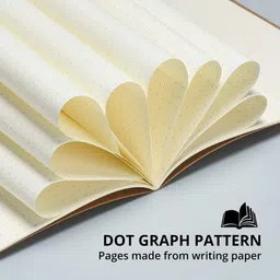 innaxa A5 Notebook, 6 Pack Softcover Kraft Paper Notebooks Dot Grid Note Book Journals for Office School Business Work Writing, 80Gsm, 32 Sheets A5 Notebook Doted 64 Pages image 5