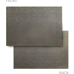 OBSESSIONS Black & Brown 6 Pieces Textured Waterproof Table Placemats image 5