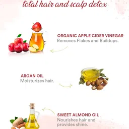 WOW SKIN SCIENCE Set Of 3 Apple Cider Vinegar Shampoo To Restore Shine - 1L Each image 4