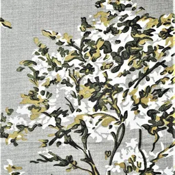 Fashion String Green & White 2 Pieces Floral Printed Door Curtains image 5