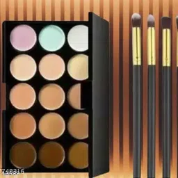 morbee 15-Color Concealer & Contour Palette 1with 4-Piece Brush Set | M_15C_4B_12 Concealer-picture-25