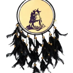 DULI Black Printed Mahadev Hanging Dream Catcher image 5