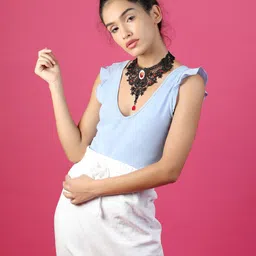 ODETTE Black & Red Necklace image 4