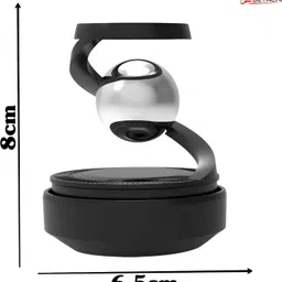 rudroimpex Solar Rotating Car Air Freshener – Refillable Dashboard Air Purifier Stylish Autorotation Decoration for Car Interior, Eco-Friendly Diffuser (Black) Air Purifier image 2