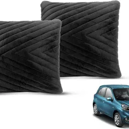 mockhe Black Velvet Car Pillow Cushion for Nissan-picture-19