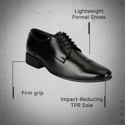 bata Office Formal Shoes Lace Up For Men image 3