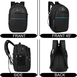 lewyn Large 35 L Laptop Backpack Boys & Girls For Office/6th Std. Plus School/Collage/Travelling With Rain Cover image 3