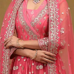 biba Women Embroidered Lehenga Choli Set with Dupatta image 5