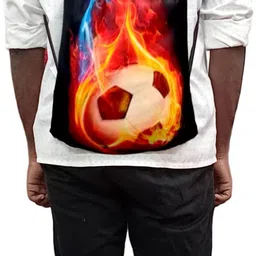 csz Small 18 L Backpack Adorable Printed Drawstring Polyester Backpack for Sports/ Gym/ Yogs/ Casual image 4