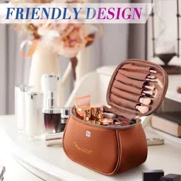 NFI Essentials Cosmetic Travel Organizer Bag, Women's Portable Makeup Pouch (M) image 5