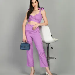 preety loving thing Top Palazzos Co-ords Set-picture-15