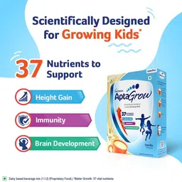 aptagrow Nutritious & Tasty Milk Drink Powder for Kids Vanilla image 3