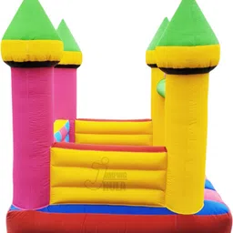 jumping jhula Inflatable slide Bouncy WIth 8x8 Feet Size Inflatable Hoppers & Bouncer image 3