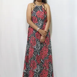 eastbay Women Fit and Flare Multicolor Maxi/Full Length Dress-picture-18