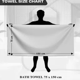 athom living Multicolor Cotton Checkered 215 GSM Bath Towel (1Pc) image 4