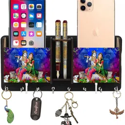 craftzo Key Holder For Wall /Mobile Holder/Phone Stand /Home Decor Items/ Wood Key Holder-picture-16