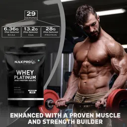 nakpro Platinum Whey Protein Isolate with Creatine Monohydrate | 100g Creatine + Whey Protein image 4