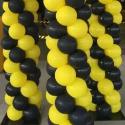 mosclue Solid Hd/Metalic 100 Balloons Yellow,Black For Kids/Adult/Party/Birthday Decorations Balloon image 3