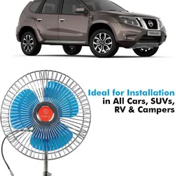 genipap Oscillating Fan 6 Inch 12V Automotive For Car/Truck/Auto rickshaw-PKN0454 Car Interior Fan-picture-12