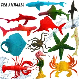 cj children's joy 12-Piece Realistic Underwater Animal Action Figures Toy Set for Kids-picture-48