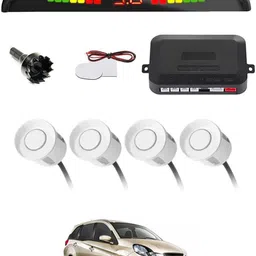 zplus Universal 4 White Reverse Parking Sensor With LED Display For Cars-188 Safety of Passengers/Car One Alarm Kit-1022 Parking Sensor-picture-26