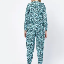 UZARUS Printed Hooded Jacket With Joggers Tracksuits image 4