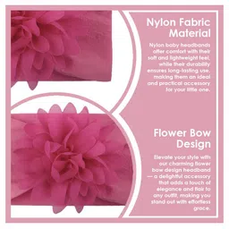 SYGA Infant Floral Stretchable Headband image 3