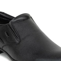 Liberty Men Black Solid Slip-On Formal Shoes image 4