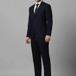 Luxure by Louis Philippe Slim-Fit Single Breasted Pure Wool 2Piece Formal Suits image 3