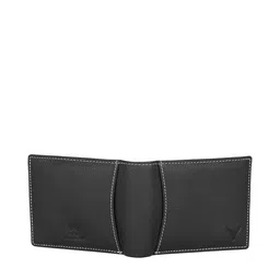NAPA HIDE Men Black Solid RFID Protected Genuine Leather Two Fold Wallet image 4