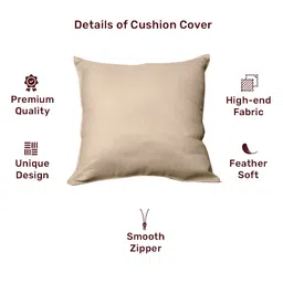 FABURAA GoldToned Square Jute Cushion Covers image 2