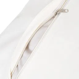 HOSTA HOMES White Set of 2 Pure Cotton Square Cushion Covers image 5