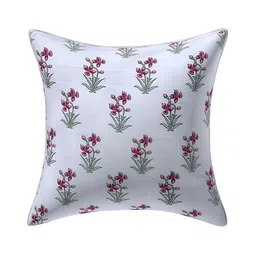 Texstylers Pink 5 Pieces Floral Square Cushion Covers image 2