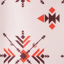 Alina decor Beige & Red 5 Pieces Ethnic Motifs Square Cushion Covers image 3