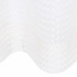 the conversion White Solid Tissue 8 Ft Sheer Eyelet Door Curtains (Set of 2) image 5