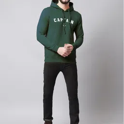 Friskers Men Printed Hooded Fleece Pullover Sweatshirt image 3