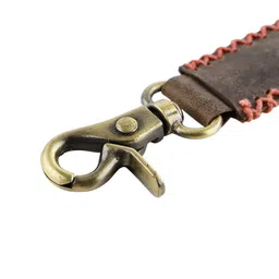 Aditi Wasan Stiched Detailing Genuine Leather Key chain image 5