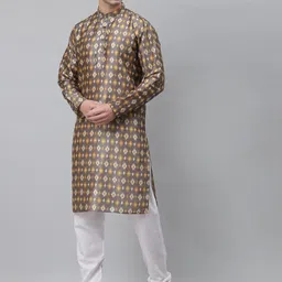 NEUDIS Men Ethnic Motifs Indie Prints Kurta image 3
