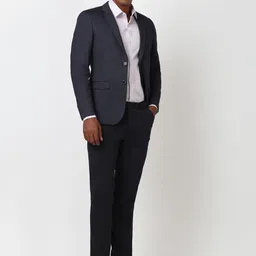 Peter England Elite Self-Design Slim-Fit Single-Breasted Formal Blazers image 5