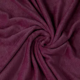 FABINALIV Burgundy Woollen 300 TC King Bedsheet With 2 Pillow Covers image 2
