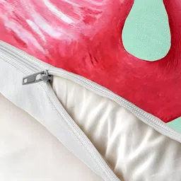 AEROHAVEN Green & White 5 Pieces Abstract Square Cushion Covers image 5