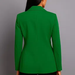 aaromcollection Women Solid Single Breasted Casual, Formal Blazer image 2