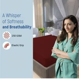 bedextrafit King Size Fitted Terry Cotton Waterproof, Breathable, Stretchable Mattress Cover image 2